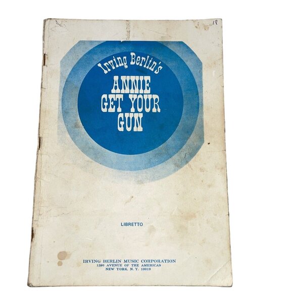 Annie Get Your Gun Play Music Show Score Script Play Irving Berlin 1967 u - Picture 2 of 4